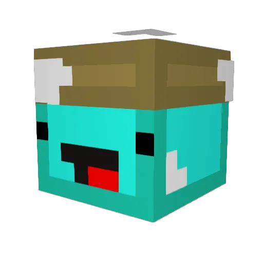 Skep_Baldi Minecraft avatar head, 3D render