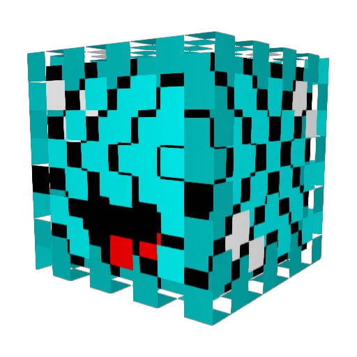 SkeppyPVP Minecraft avatar head, 3D render