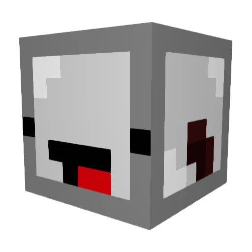 SkeppysToilet Minecraft avatar head, 3D render