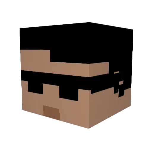 SkepticGamerLab Minecraft avatar head, 3D render