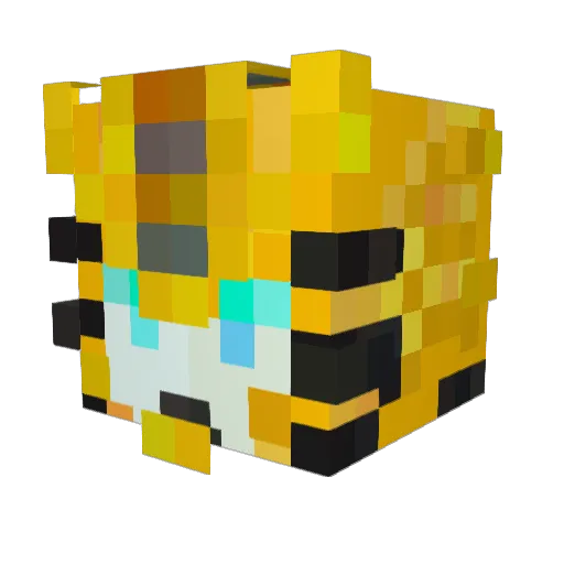 Skeptic_Sparrow Minecraft avatar head, 3D render