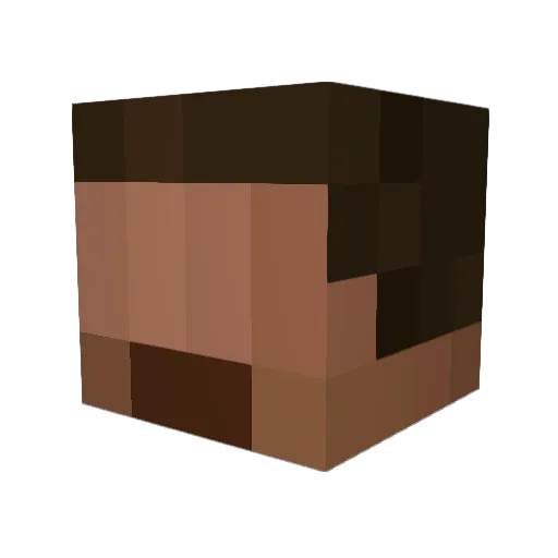 SkepzMC Minecraft avatar head, 3D render