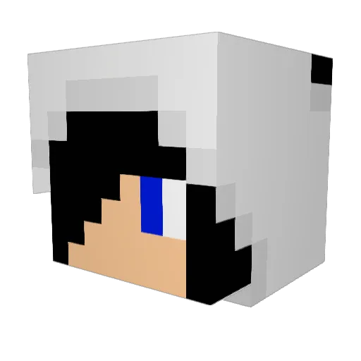 Skepzl Minecraft avatar head, 3D render