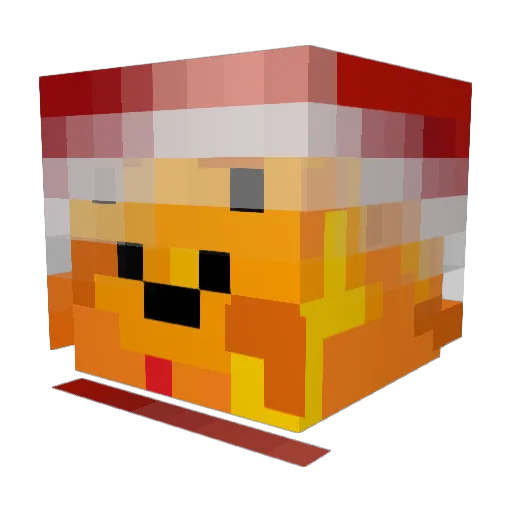 SkerpiON Minecraft avatar head, 3D render