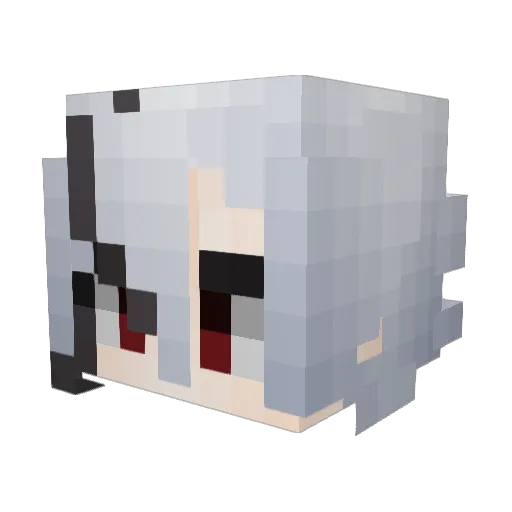 Sket_TW Minecraft avatar head, 3D render