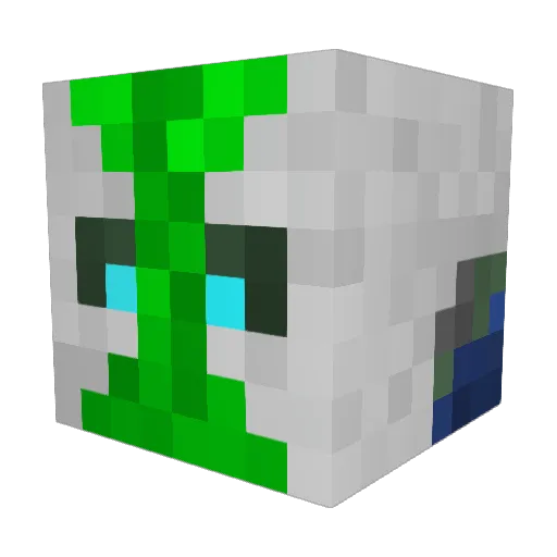 Sketch1271 Minecraft avatar head, 3D render