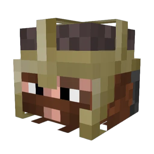 Sketch95 Minecraft avatar head, 3D render