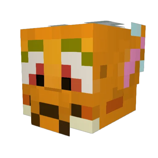 Sketch_Art Minecraft avatar head, 3D render