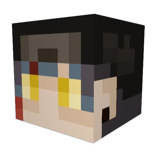 Sketchphase Minecraft avatar head, 3D render