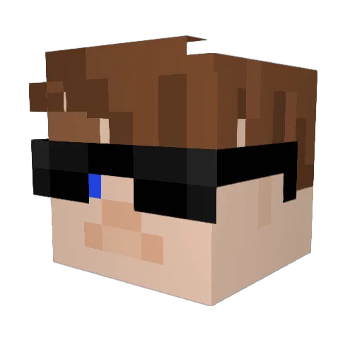 SketchyBoi123 Minecraft avatar head, 3D render