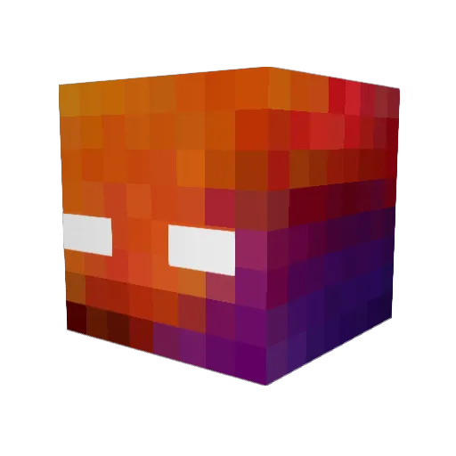 SketchyCreation Minecraft avatar head, 3D render