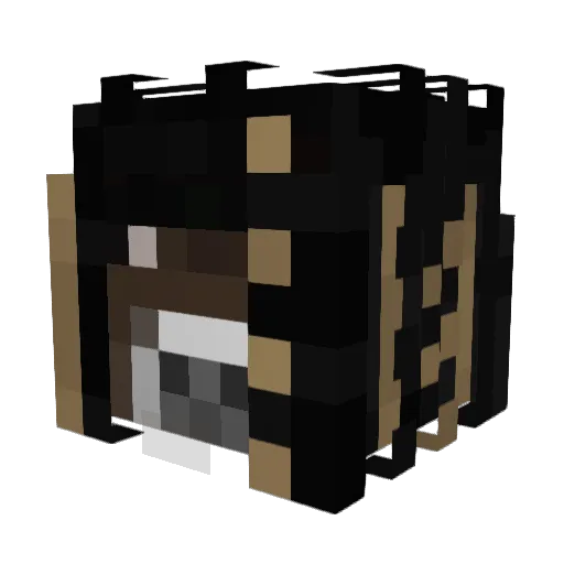 Skettre Minecraft avatar head, 3D render
