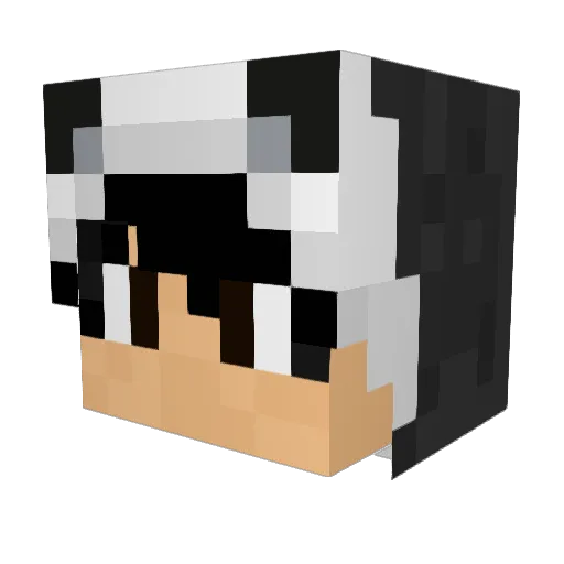 Sketxc Minecraft avatar head, 3D render