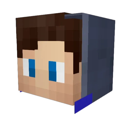 Skeylo Minecraft avatar head, 3D render