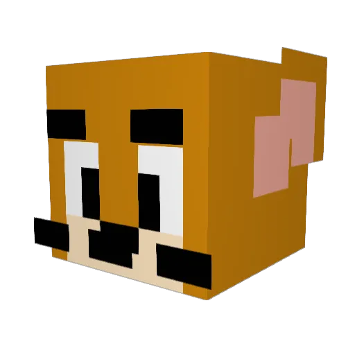 Skhar Minecraft avatar head, 3D render