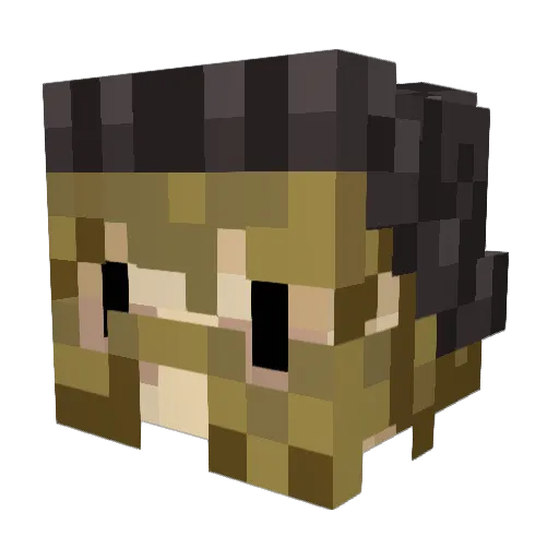 Ski333 Minecraft avatar head, 3D render