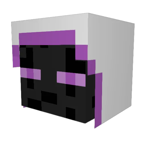 Skiazy Minecraft avatar head, 3D render