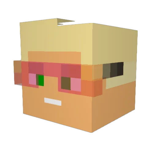 Skib556521 Minecraft avatar head, 3D render