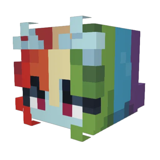 SkibidiFujoshi Minecraft avatar head, 3D render