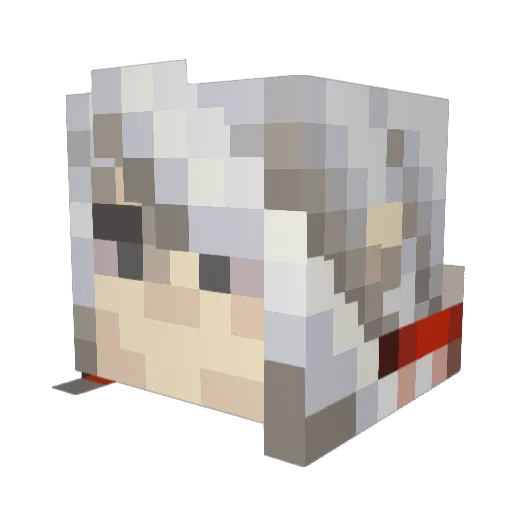 Skibidi_Turlet Minecraft avatar head, 3D render