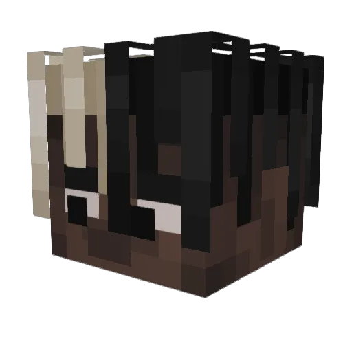 Skibidisigmacom Minecraft avatar head, 3D render