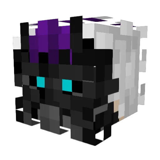 Skickle Minecraft avatar head, 3D render