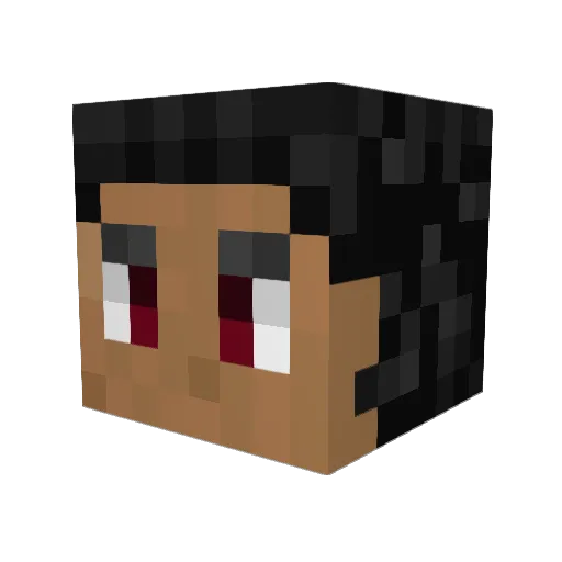 Skiddlesman Minecraft avatar head, 3D render