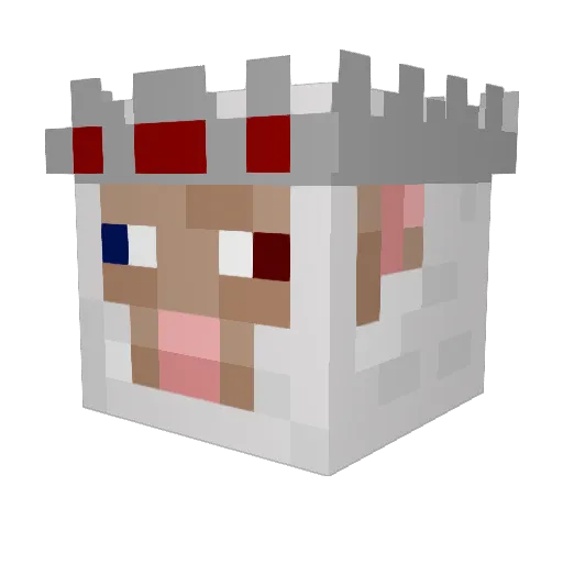 SkiddyGolden Minecraft avatar head, 3D render