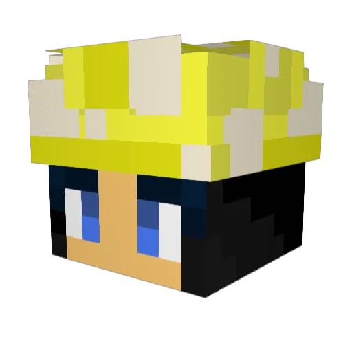 SkiddyyTV Minecraft avatar head, 3D render