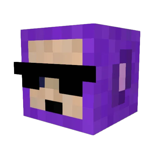 Skidmark96 Minecraft avatar head, 3D render