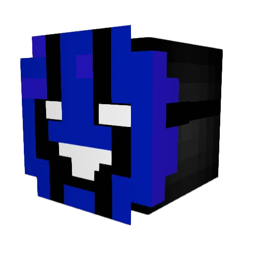 Skiezerr Minecraft avatar head, 3D render