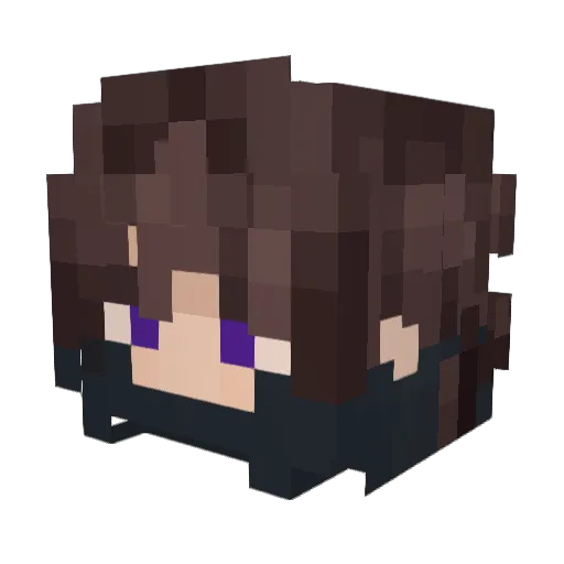 Skiftsu Minecraft avatar head, 3D render