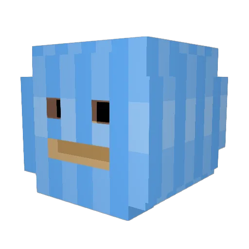SkiiMaskTheSG Minecraft avatar head, 3D render