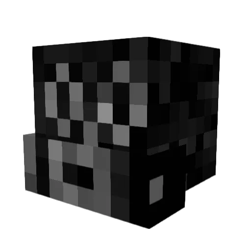 Skiiep Minecraft avatar head, 3D render