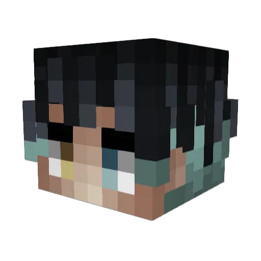 Skiillexx Minecraft avatar head, 3D render