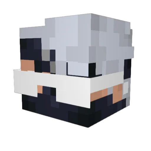 Skiiper Minecraft avatar head, 3D render