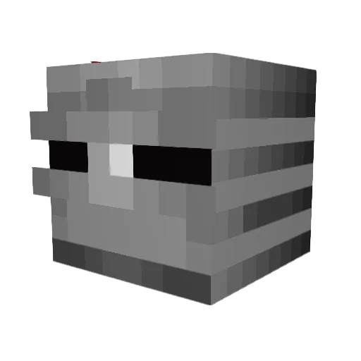 Skiirote Minecraft avatar head, 3D render