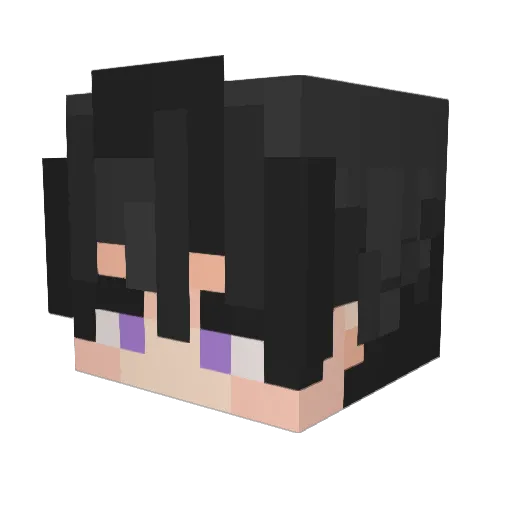 Skiizee Minecraft avatar head, 3D render