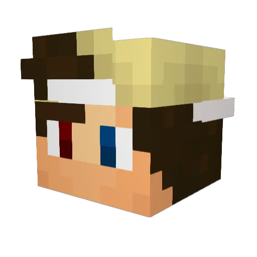 Skileer Minecraft avatar head, 3D render