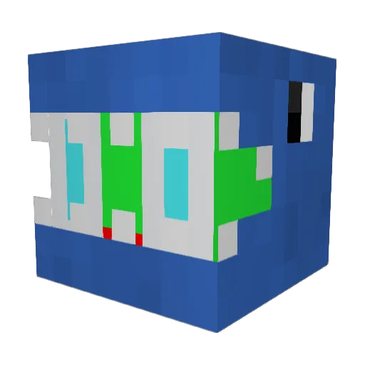 SkillCookie Minecraft avatar head, 3D render