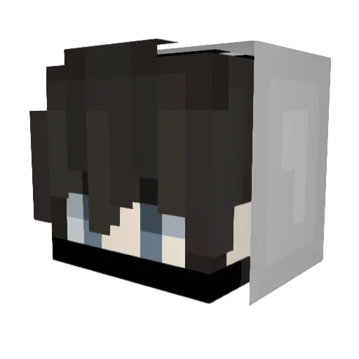 SkillGost Minecraft avatar head, 3D render