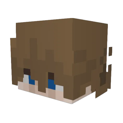 SkillStar Minecraft avatar head, 3D render