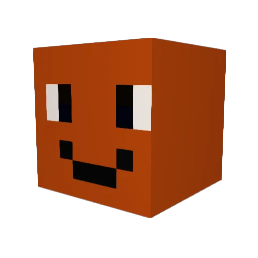 SkillTV Minecraft avatar head, 3D render