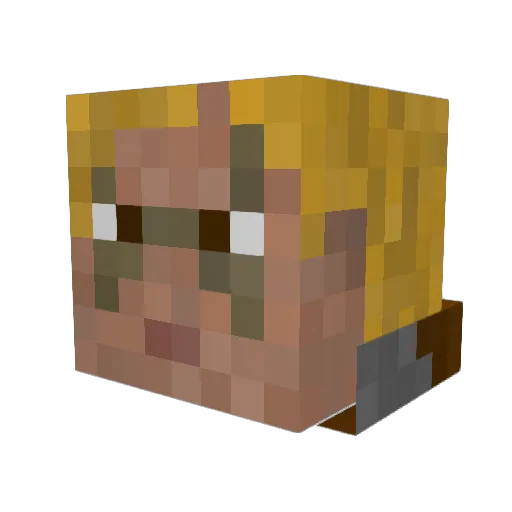 SkillTimeHQ Minecraft avatar head, 3D render