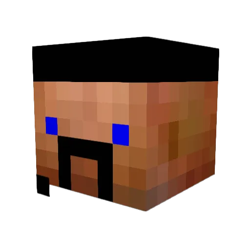 SkilledJ Minecraft avatar head, 3D render