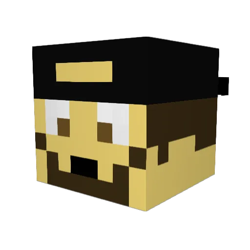SkilledNinja23 Minecraft avatar head, 3D render