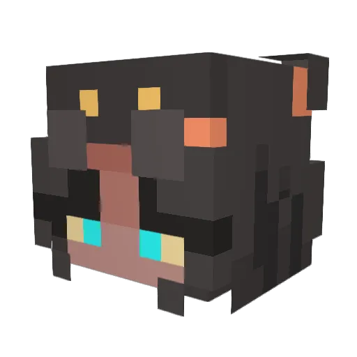 SkilledNoob Minecraft avatar head, 3D render
