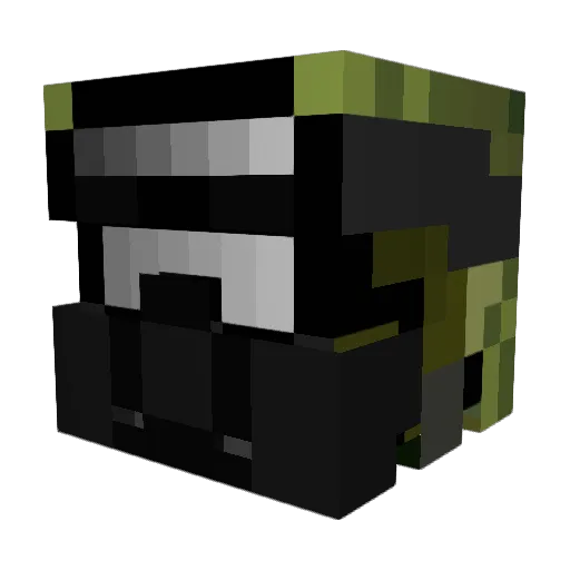 Skillex2Go Minecraft avatar head, 3D render