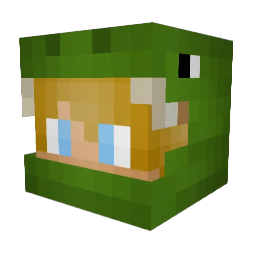 Skillexio Minecraft avatar head, 3D render