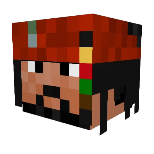 Skillzy311 Minecraft avatar head, 3D render